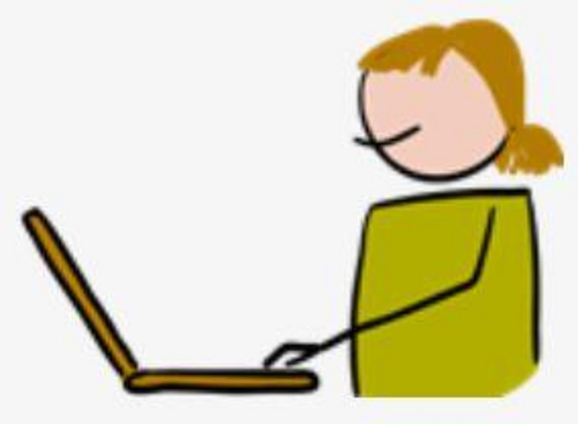 Frau am Laptop